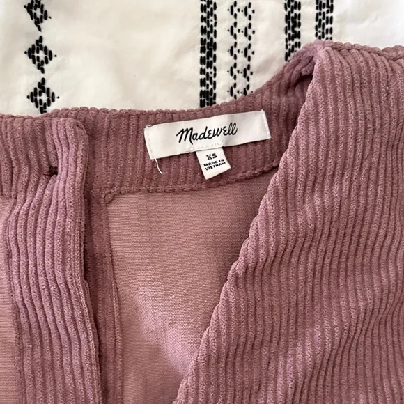 Madewell Mauve V-Neck Blouse - Picture 3 of 3